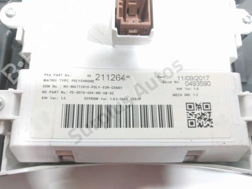 Instrument cluster PEUGEOT 508 I (8D_) 2.0 BlueHDi 180 | BP28230979C47 