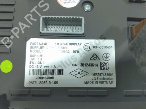 Display monitor RENAULT CLIO V (B7_) 1.3 TCe 140 (B7N0) | BP40464536C48 - Image 3