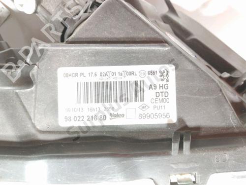 Right headlight PEUGEOT 208 I (CA_, CC_) 1.4 HDi | BP28266513C29 