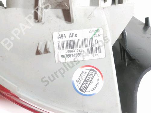 Right taillight PEUGEOT 2008 I (CU_) 1.6 HDi | BP28268838C35