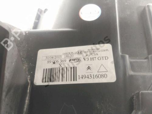 Left headlight CITROËN C8 (EA_, EB_) 2.0 HDi 165 | BP38497835C28 - Image 3