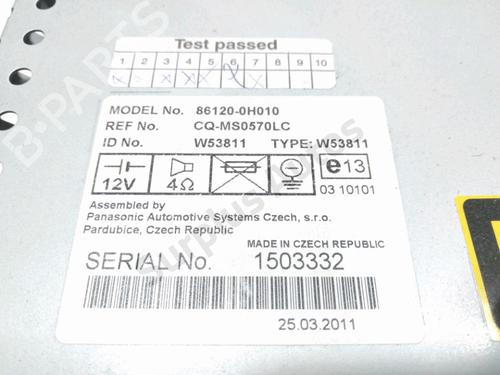 Radio PEUGEOT 107 (PM_, PN_) 1.0 | BP28232184E6