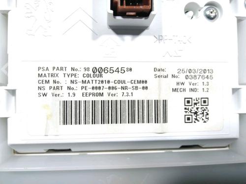 Instrument cluster PEUGEOT 208 I (CA_, CC_) 1.2 VTI 82 | BP28230251C47 