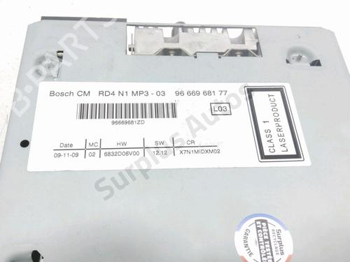 Radio CITROËN C5 III Break (RW_) 1.6 HDi 110 (RW9HZC) | BP30992029E6