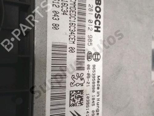 Engine control unit (ECU) PEUGEOT 307 (3A/C) 1.6 HDi 110 | BP28221033M57 