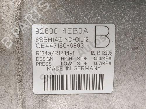 AC compressor RENAULT SCÉNIC III (JZ0/1_) 1.6 dCi (JZ00, JZ12) | BP29857048M34 - Image 4