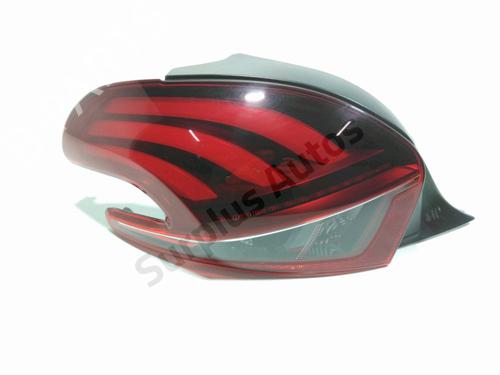 Used Left taillight PEUGEOT 208 I (CA_, CC_) 1.2 THP 110 (110 hp) 28270349