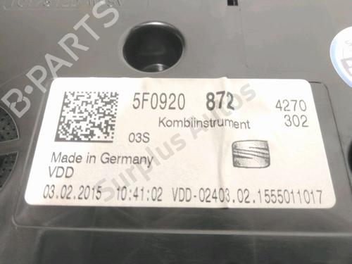 Instrument cluster SEAT LEON (5F1) 1.4 TSI | BP28231111C47 