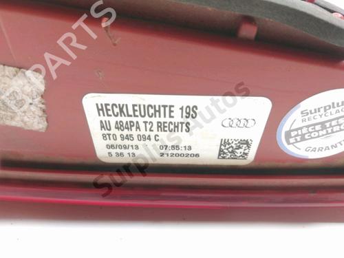 Right tailgate light AUDI A5 Sportback (8TA) 2.0 TDI | BP29580594C80 