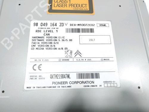 Radio PEUGEOT 208 I (CA_, CC_) 1.2 VTi 68 / PureTech 68 | BP28231825E6