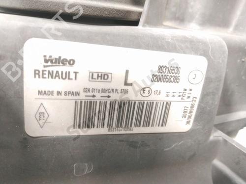 Left headlight RENAULT MODUS / GRAND MODUS (F/JP0_) 1.5 dCi (FP0F, JP0F) | BP32261189C28