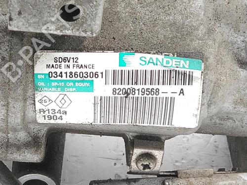 AC compressor RENAULT CLIO III (BR0/1, CR0/1) 1.2 16V Hi-Flex (BR1U, CR1U) | BP30986619M34