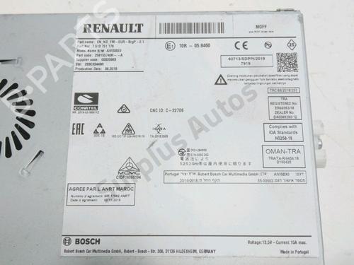 Radio RENAULT CLIO V (B7_) 1.5 Blue dCi 85 (B7AG) | BP37770067E6 - Image 3
