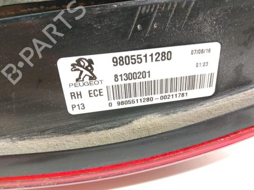 Right tailgate light PEUGEOT 3008 I MPV (0U_) 1.6 BlueHDi 120 | BP28267156C80 