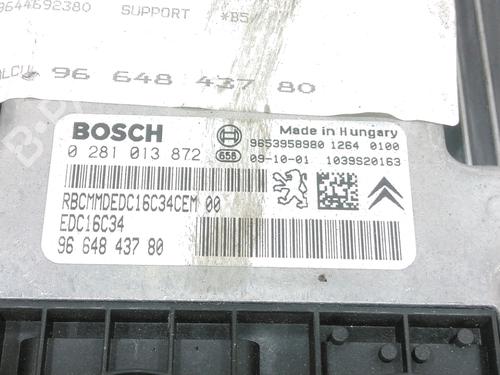 Engine control unit (ECU) CITROËN C4 I (LC_) 1.6 HDi | BP37762943M57 - Image 2
