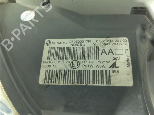 Left headlight RENAULT MEGANE III Hatchback (BZ0/1_, B3_) 1.5 dCi (BZ09, BZ0D, BZ1W, BZ29, BZ14) | BP39548598C28 - Image 3