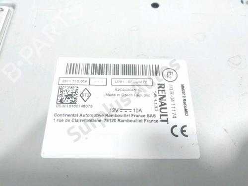 Radio RENAULT CAPTUR I (J5_, H5_) 1.3 TCe 150 (J5NK, J5JS) | BP37770012E6 - Image 2