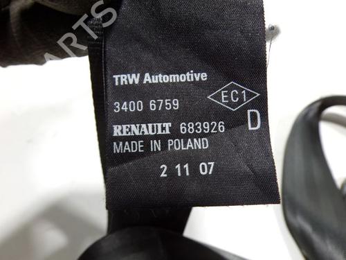 Front right belt tensioner RENAULT CLIO III (BR0/1, CR0/1)  | BP29857512C88