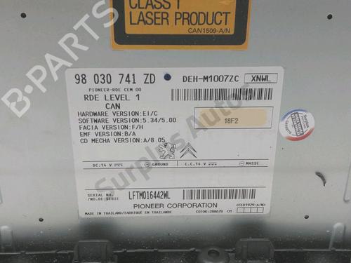 Radio PEUGEOT 208 I (CA_, CC_) 1.4 HDi | BP29857467E6