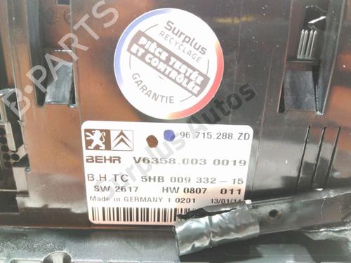 Climate control CITROËN C5 III (RD_) 2.0 HDi 165 (RDRHHA, RDRHH8) | BP28228368I5 