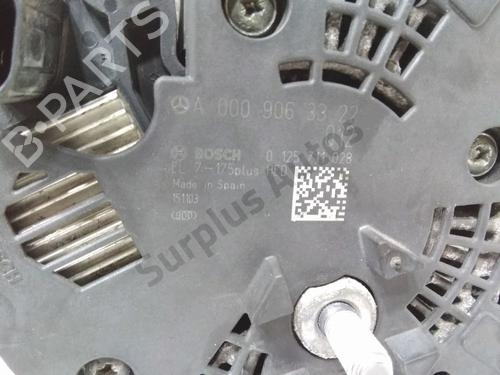 Alternator MERCEDES-BENZ CLA Shooting Brake (X117) CLA 220 CDI / d (117.903) | BP28222715M7 