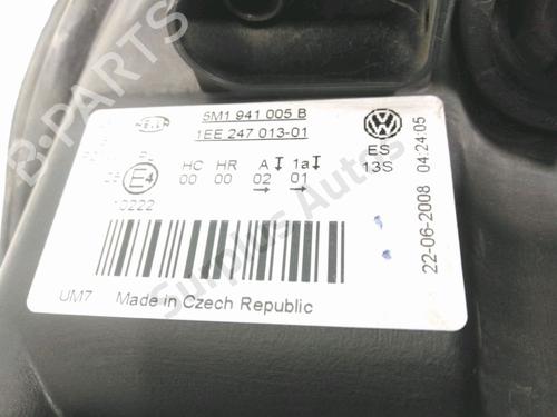 Left headlight VW GOLF PLUS V (5M1, 521) 1.9 TDI | BP28266830C28 