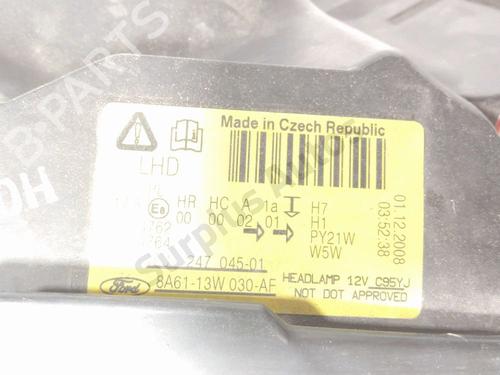 Left headlight FORD FIESTA VI (CB1, CCN) 1.6 TDCi | BP37292524C28 - Image 3