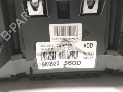 Instrument cluster VW GOLF VI (5K1) 1.4 TSI | BP37870542C47 - Image 3
