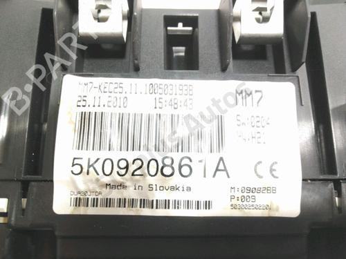 Instrument cluster VW GOLF VI (5K1) 1.6 TDI | BP29265943C47 