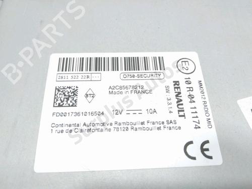 Radio RENAULT TWINGO III (BCM_, BCA_) 0.9 TCe 90 (BCM9, BCM2) | BP28232028E6 - Image 3