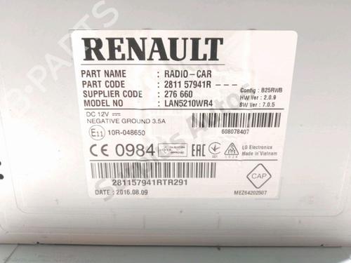 Radio RENAULT CLIO IV (BH_) 0.9 TCe 90 (BHNF, BHMA, BHMH, BHJK, BHJR) | BP28232308E6 