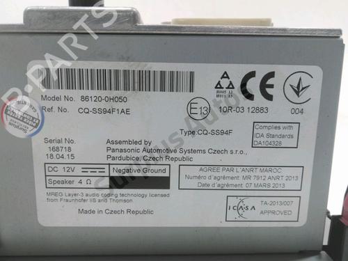 Radio PEUGEOT 108 1.2 | BP33534369E6 - Image 2