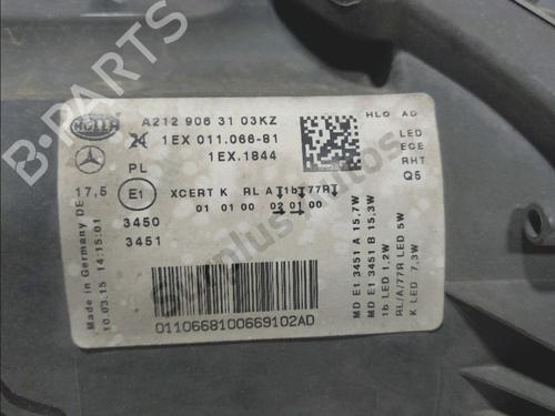 Left headlight MERCEDES-BENZ E-CLASS T-Model (S212) E 220 CDI / BlueTEC (212.202, 212.201) | BP36374610C28 - Image 3