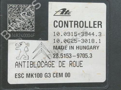 ABS pump PEUGEOT 2008 I (CU_) 1.2 VTi | BP37167680M43 - Image 6