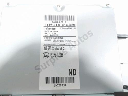 Radio TOYOTA YARIS (_P13_) 1.5 Hybrid (NHP130_, NHP130) | BP29857481E6