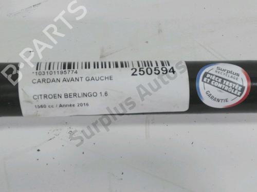 Left front driveshaft CITROËN BERLINGO Box Body/MPV (B9) 1.6 BlueHDi 100 | BP37291451M38 - Image 2