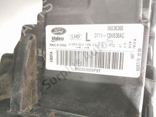 Left headlight FORD TRANSIT CONNECT V408 Box Body/MPV 1.6 TDCi | BP28266823C28 