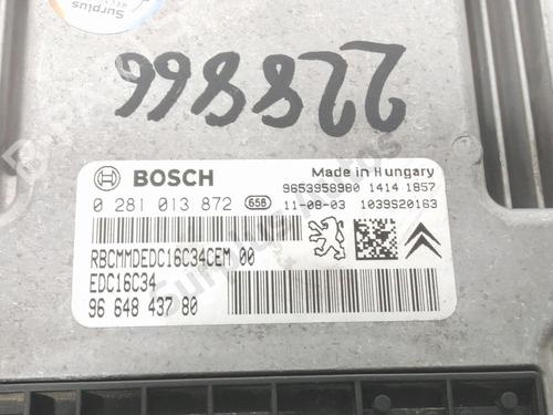 Engine control unit (ECU) PEUGEOT PARTNER Box Body/MPV 1.6 HDi 16V | BP28221060M57 