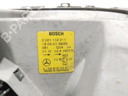 Left headlight MERCEDES-BENZ A-CLASS (W168) A 170 CDI (168.008) | BP28266687C28 