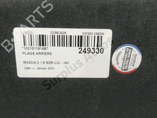 Rear parcel shelf MAZDA 3 (BL) 1.6 MZ-CD (BL14) | BP36832056C85 - Image 2