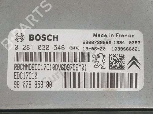 Engine control unit (ECU) PEUGEOT PARTNER Tepee 1.6 HDi 90 | BP29579538M57 