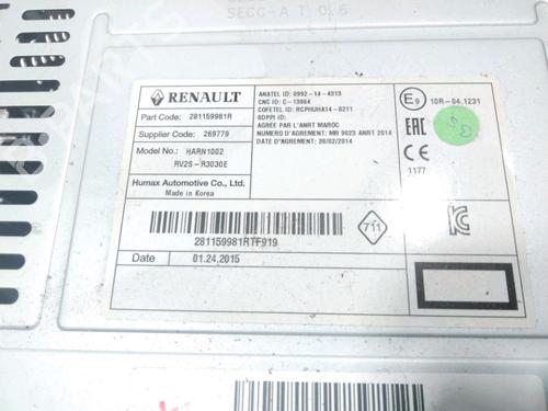 Radio RENAULT CLIO IV (BH_) 1.5 dCi 75 | BP28231752E6