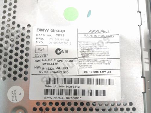 Radio BMW 1 Convertible (E88) 120 d | BP28232408E6 