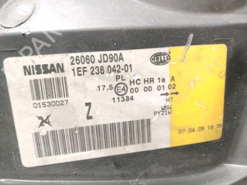 Left headlight NISSAN QASHQAI I (J10, NJ10) 1.5 dCi | BP28266582C28