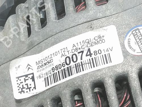 Alternator CITROËN C3 Picasso (SH_) 1.2 THP 110 (SHHNZ6) | BP36508988M7 - Image 5