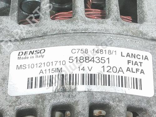Alternator JEEP RENEGADE SUV (BU, B1, BV) 1.6 CRD | BP36878080M7  - Image 5