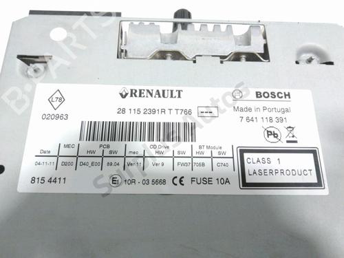 Radio RENAULT TWINGO II (CN0_) 1.2 16V (CN04, CN0B) | BP28333382E6 - Image 2