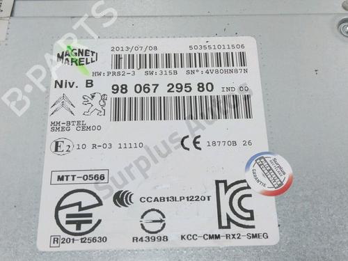 Radio PEUGEOT 208 I (CA_, CC_) 1.2 VTI 82 | BP29857475E6 