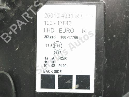 Højre forlygte RENAULT KANGOO Express (FW0/1_) 1.5 dCi 75 (FW07, FW10, FW04) | BP28266427C29 