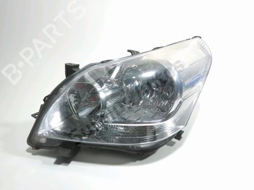 Used Left headlight TOYOTA VERSO (_R2_) 2.0 D-4D (AUR20_, AUR20R) (126 hp) 31180927